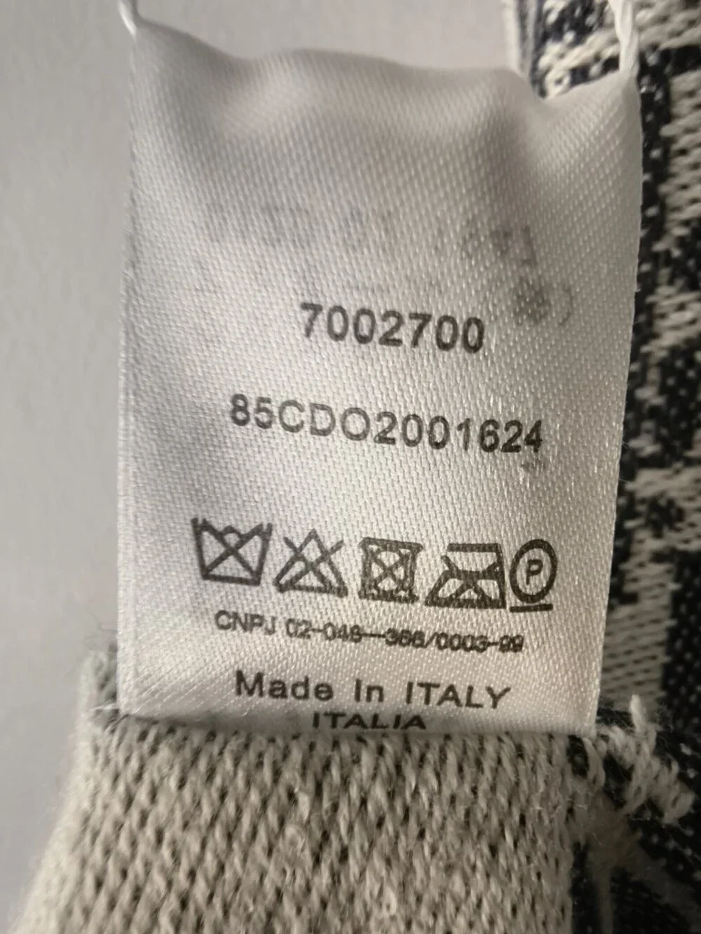 NWT Christian Dior Oblique Scarf Bleu Marine 100% Wool